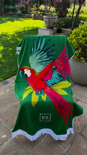 Beach Towel - Parrot - Elizabeth Summer