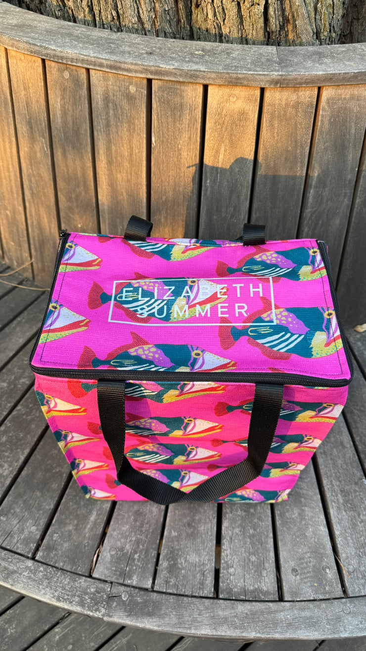 Cooler Bag - Large - Pink Fish