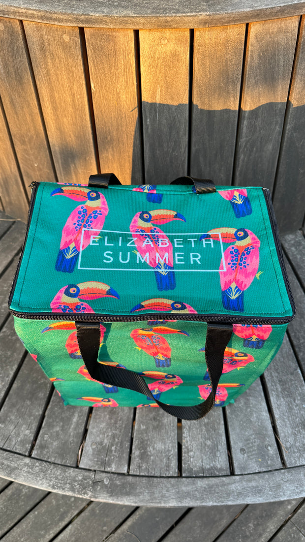 Cooler Bag - Large - Green Toucan