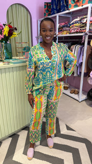 Slick - Gabs Classic Pants - Green Jewel