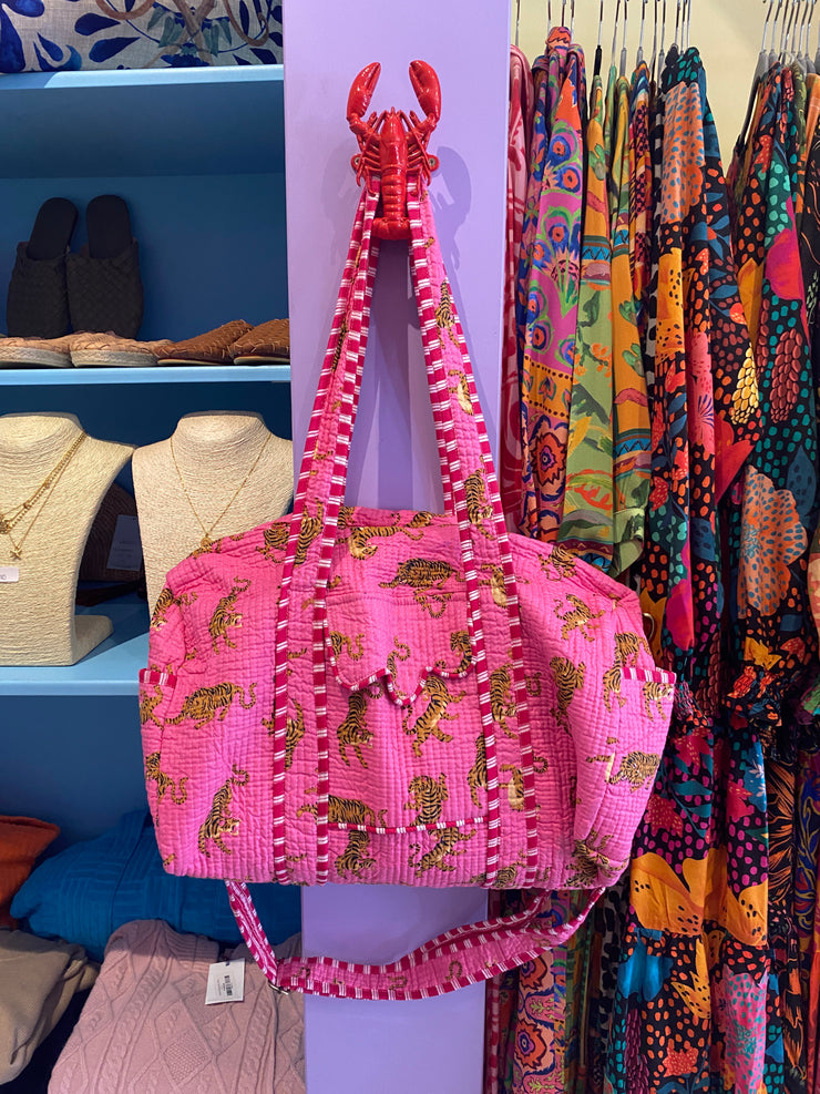 Duffle Bags - Tigers - Pink