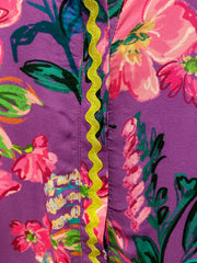 Meg Dress - Purple tropics