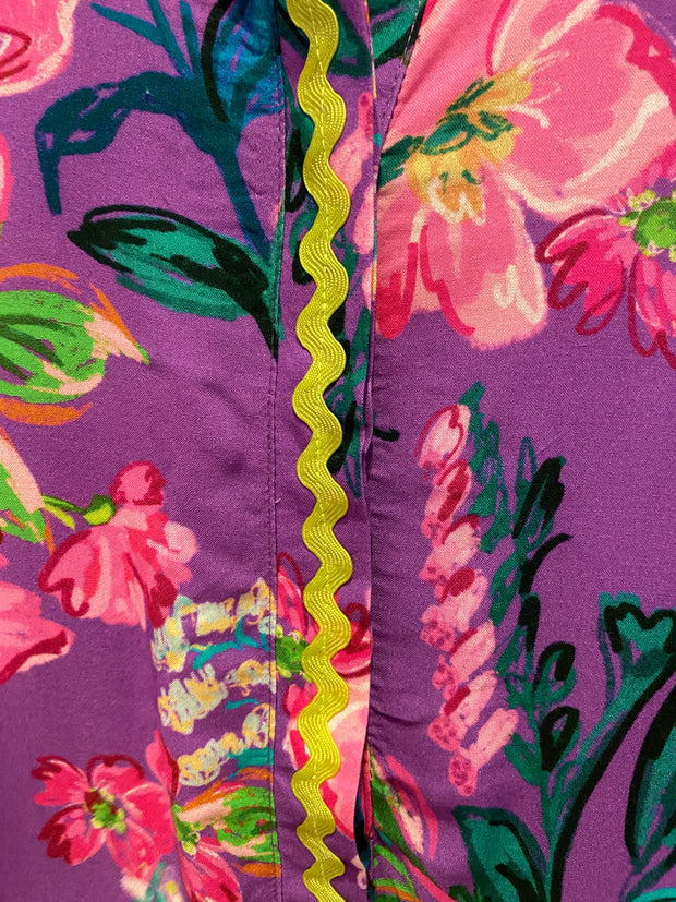 Meg Dress - Purple tropics
