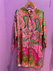 Elizabeth Summer - Martina Dress - Pink Paisley