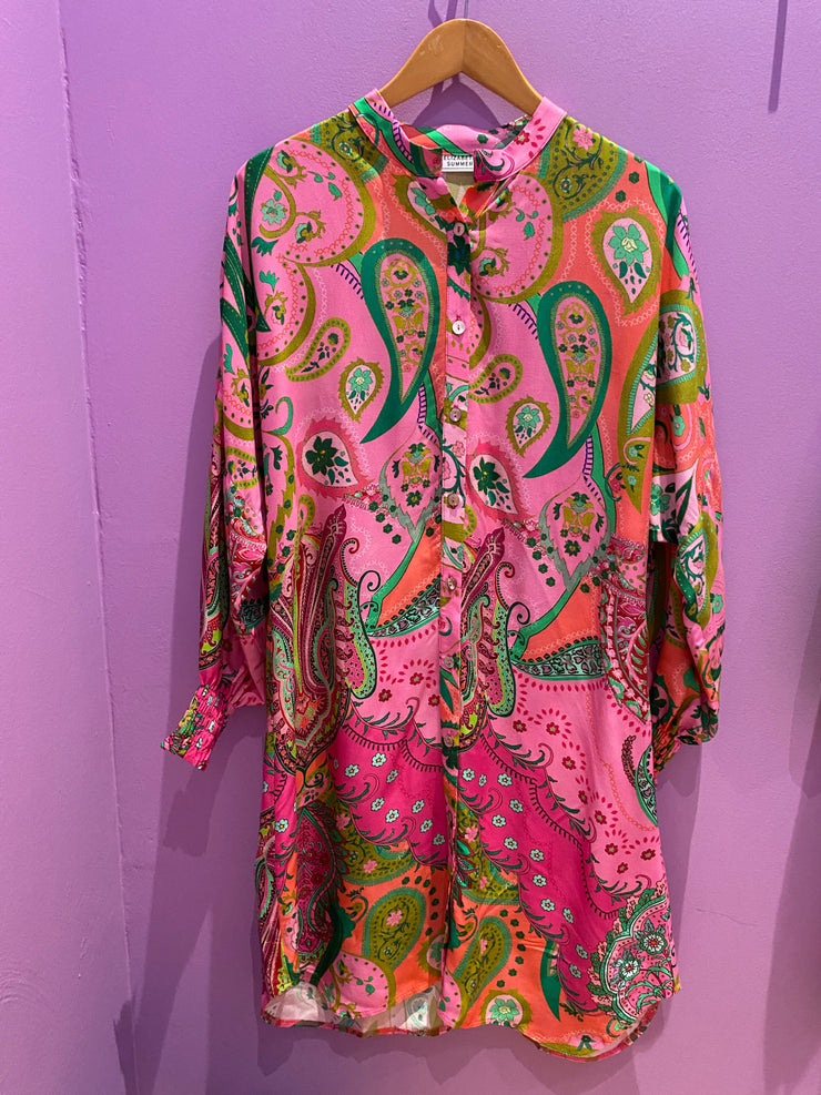 Elizabeth Summer - Martina Dress - Pink Paisley