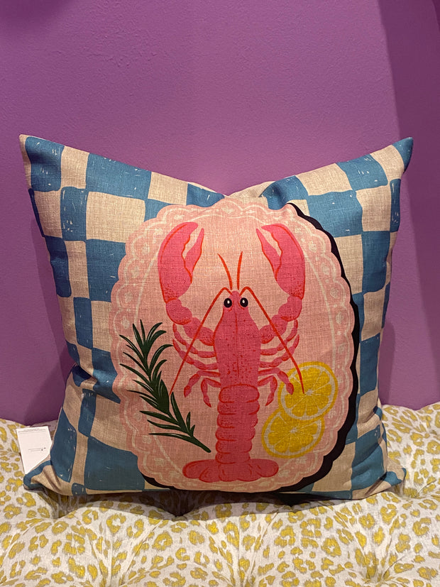 Cushion - Lobster Checks