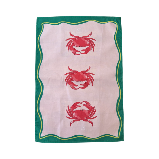Tea Towel - Crab - Elizabeth Summer
