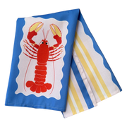 Tea Towel - Large Blue Lobster - Elizabeth Summer