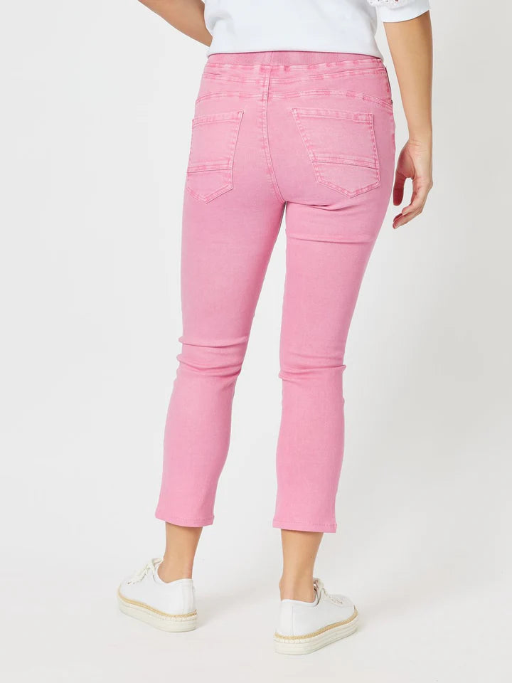 Threadz - Stretch pull on Jeans - Pink