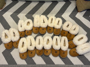 Natural Full Sheepskin Slippers: Personalised Initials