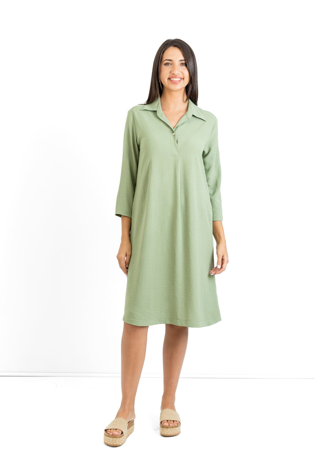 Slick - Sarah Classic Dress - Fern Green - Elizabeth Summer
