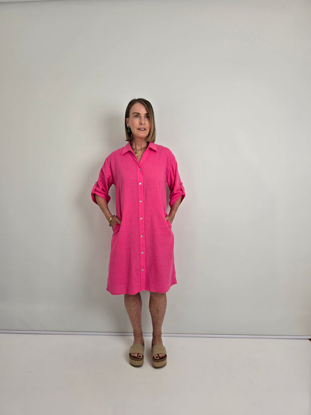 Slick - Meryl Dress - Peony Pink - Elizabeth Summer