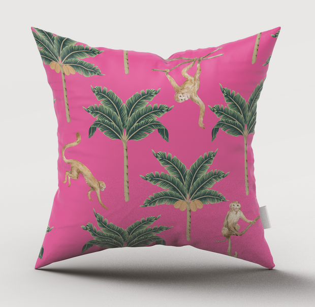 Cushion - Monkey Island Pink - Elizabeth Summer