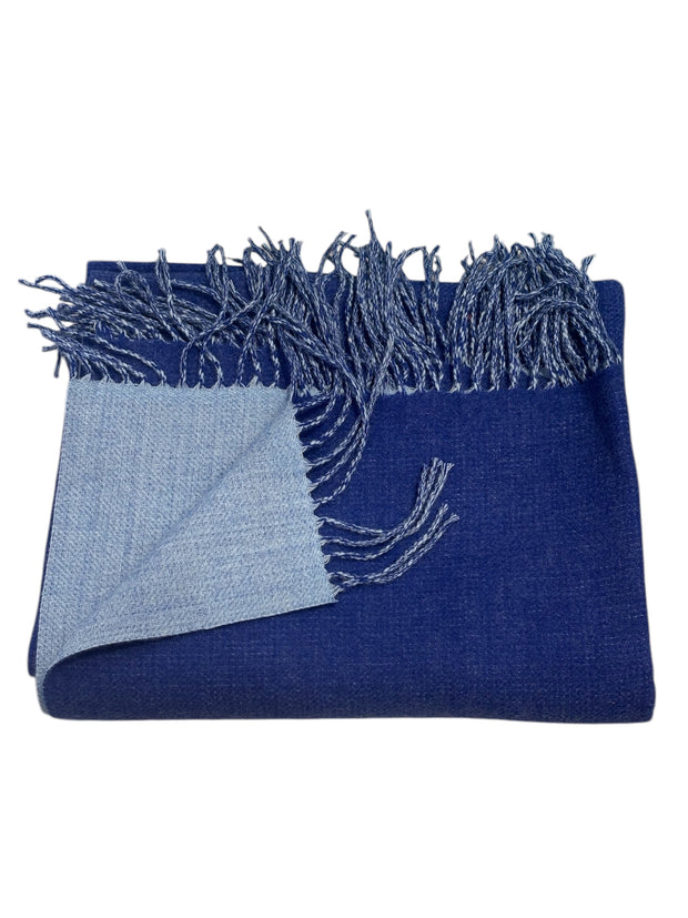 Luxe Cashmere - Double Sided - Blue - Elizabeth Summer