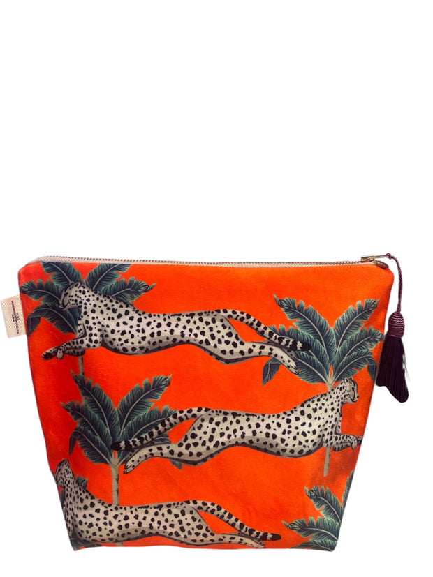 Cabo Verde Marsala - Velvet Makeup Bag - Elizabeth Summer