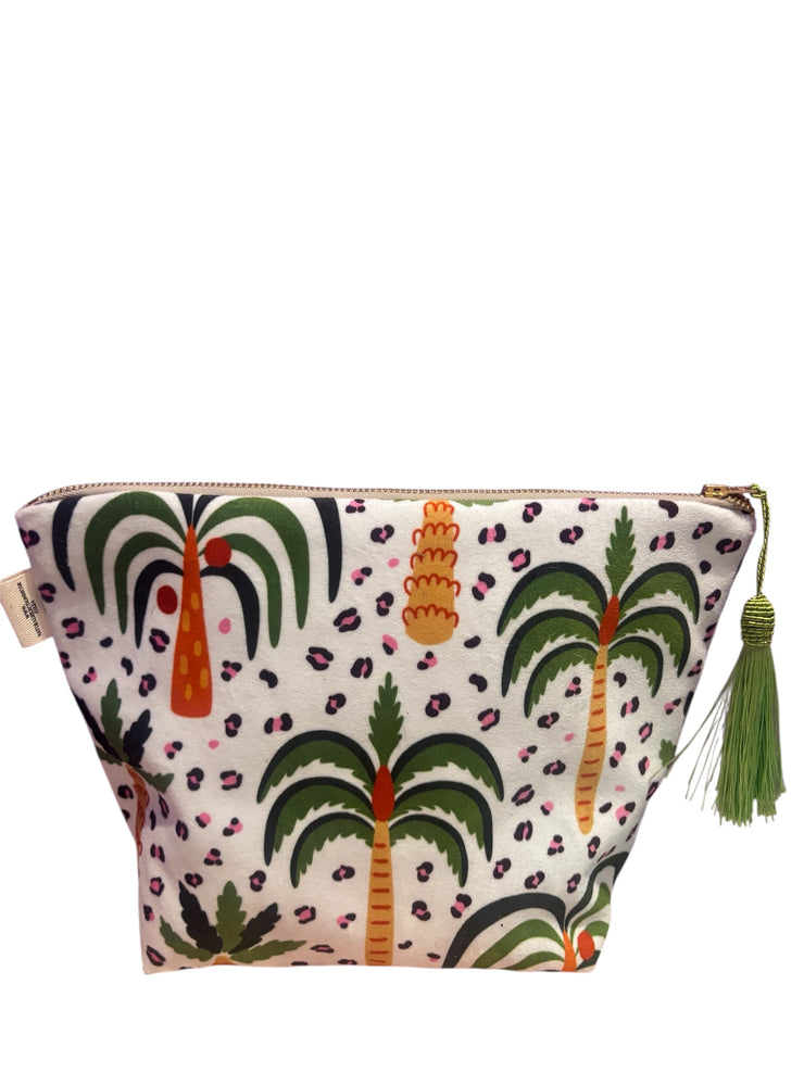 Misty Mangrove - Velvet Makeup Bag - Elizabeth Summer