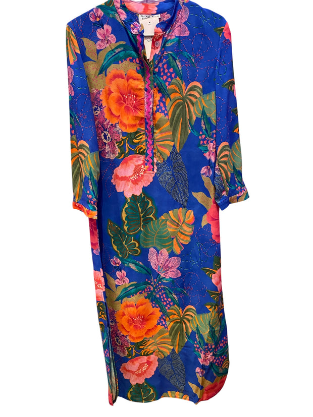 Meg Dress - Floral Blue