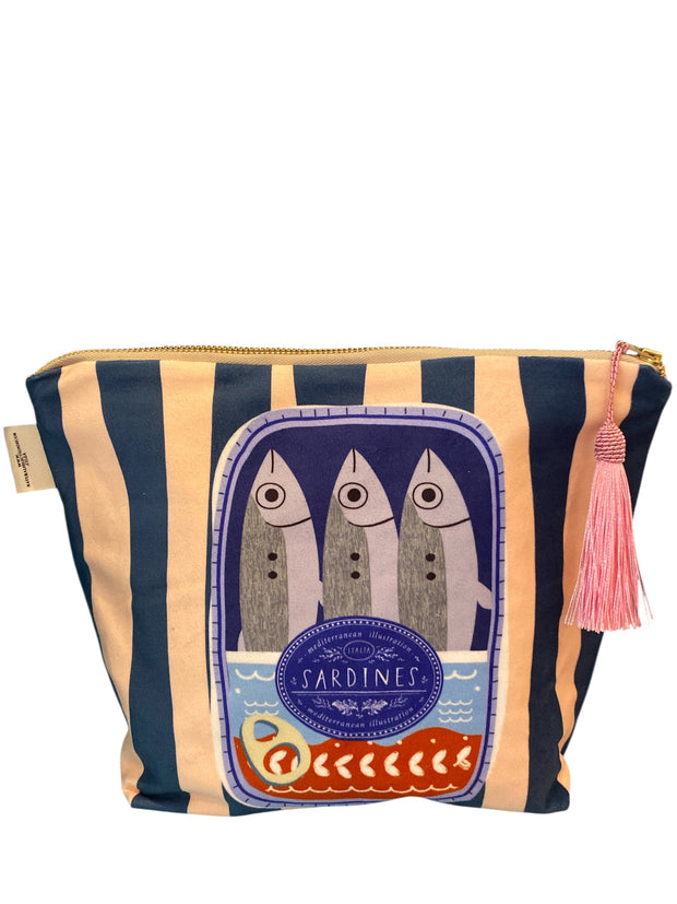 Med Sardines - Velvet Makeup Bag - Elizabeth Summer