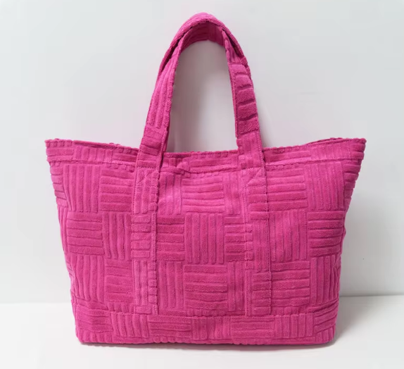 Summer Towelling Bag - Pink - Elizabeth Summer