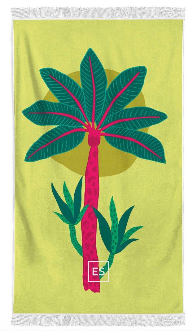 Beach Towel - Palm Tree (Pre-Order) - Elizabeth Summer