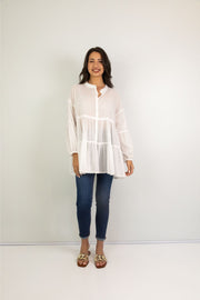 SLICK - Juliana Cotton Shirt - White