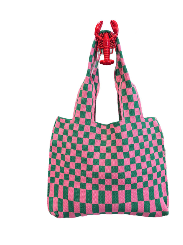 Ibiza Shopper Bag - Pink & Green