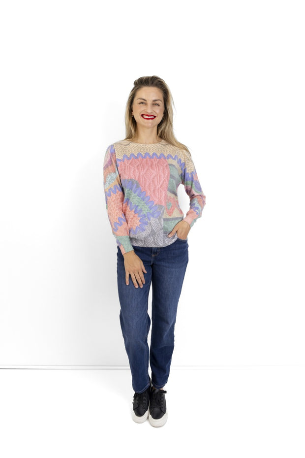 Treviso - Printed Crew Neck