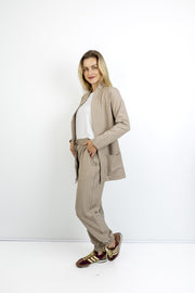 SLICK - Astrid elasticated cuff pant - Stone