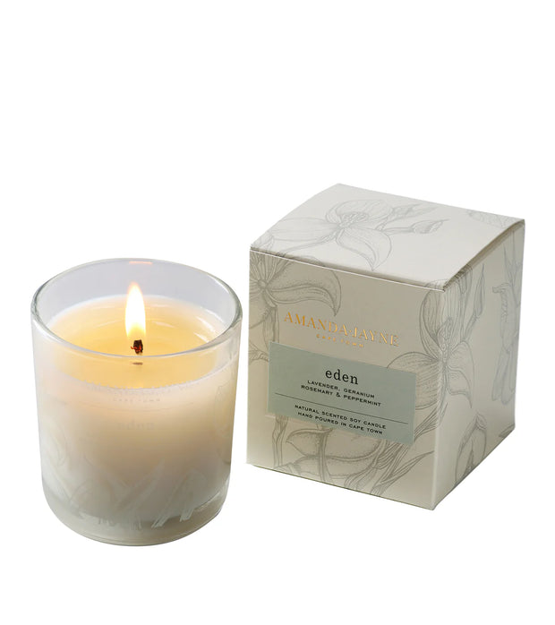 Amanda Jayne - Glass Collection Candle - Eden - Elizabeth Summer
