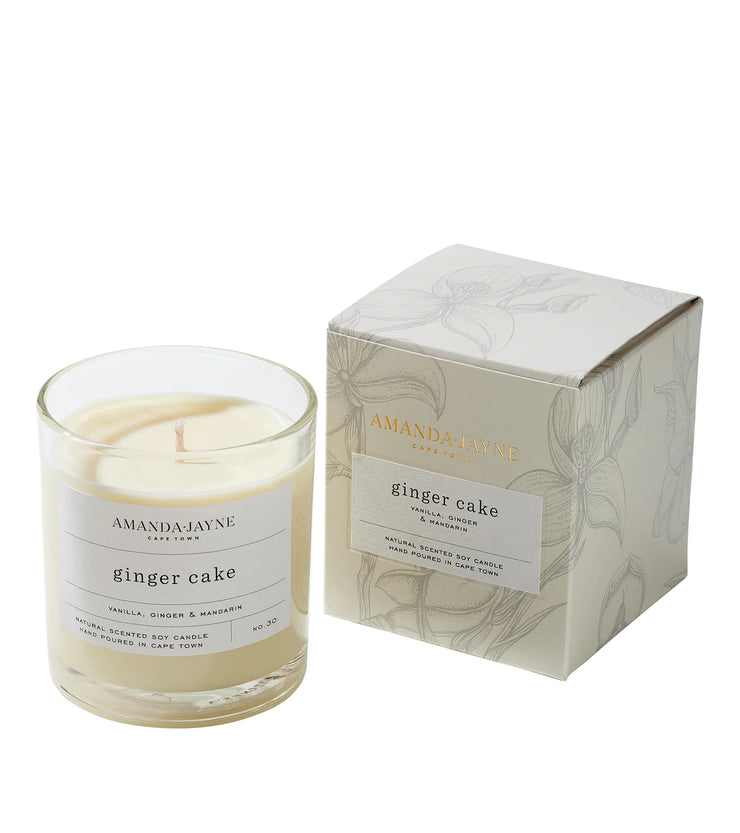 Amanda Jayne - Glass Collection Candle - Ginger Cake