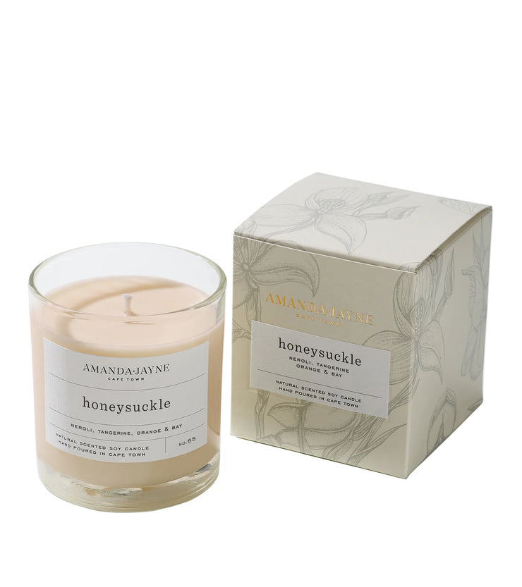 Amanda Jayne - Glass Collection Candle - Honeysuckle