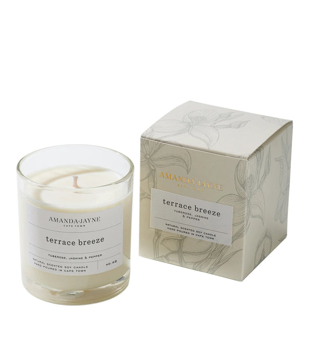 Amanda Jayne - Glass Collection Candle - Terrace breeze - Elizabeth Summer