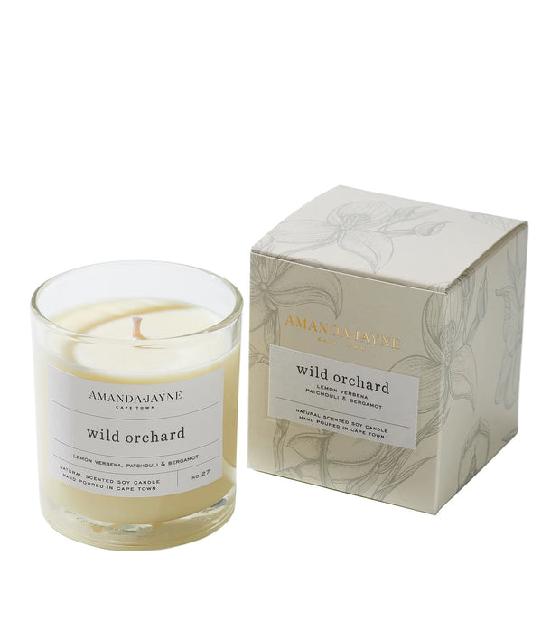 Amanda Jayne - Glass Collection Candle - Wild Orchard