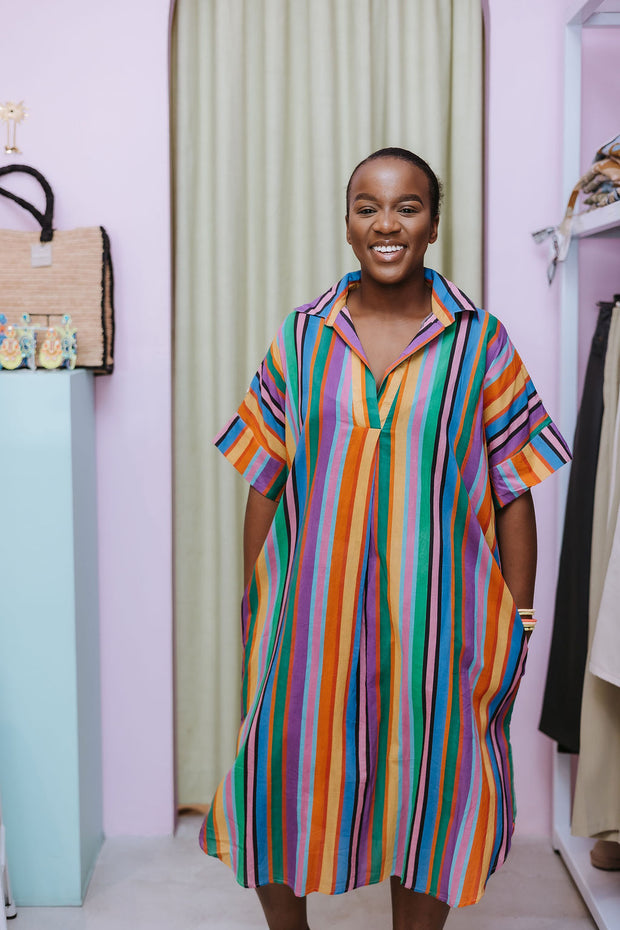 Palme - Cotton Dress - Stripes