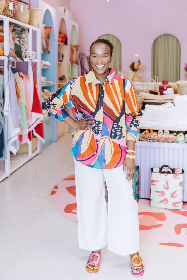 Palme - Cotton Shirt - Multi Print