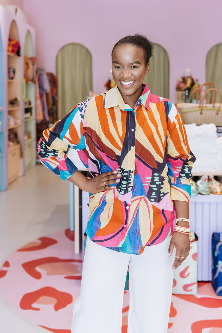 Palme - Cotton Shirt - Multi Print