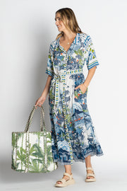 LulaLife - Dita Shirtdress - Ocean