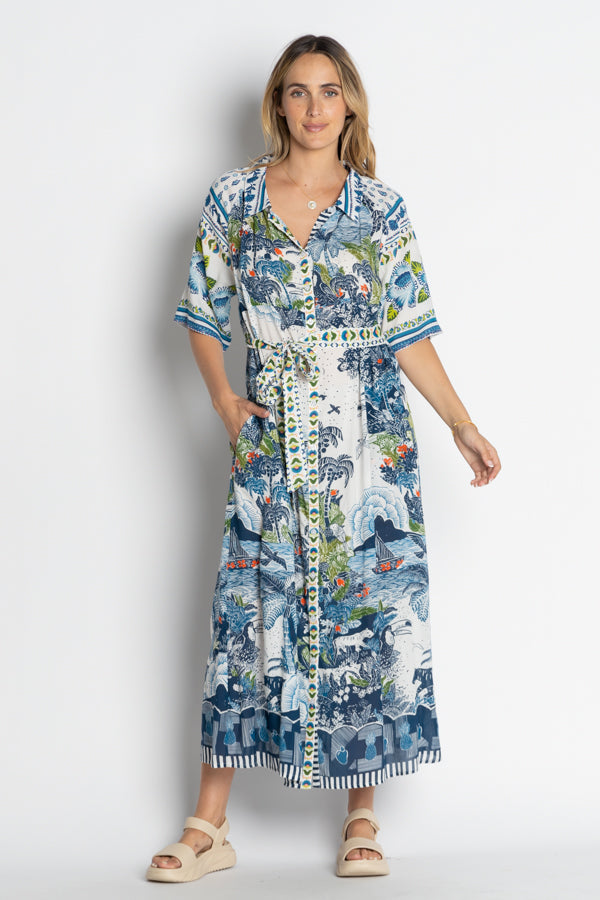 LulaLife - Dita Shirtdress - Ocean