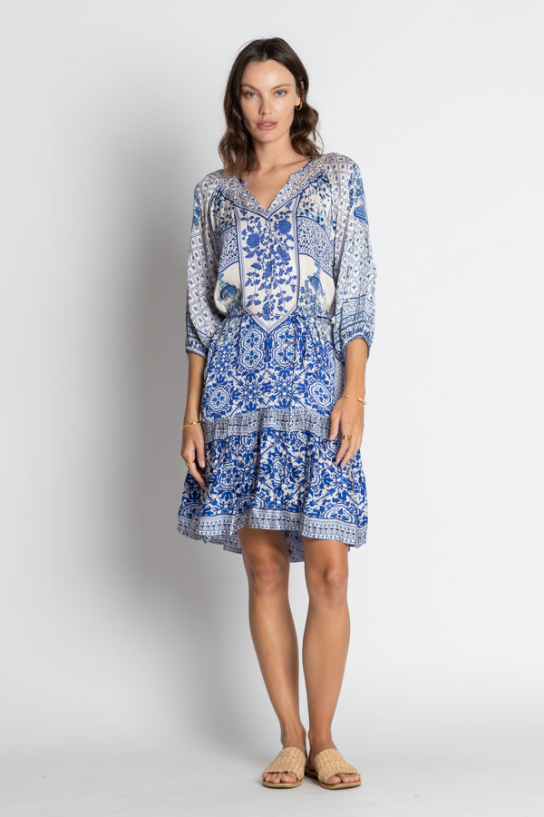 LulaLife - Sensiri Dress - Navy & White