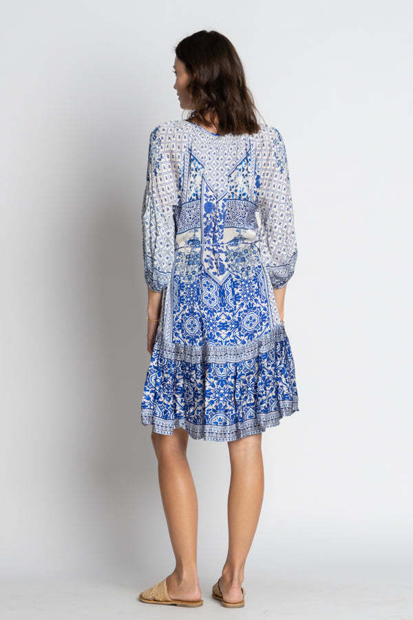 LulaLife - Sensiri Dress - Navy & White