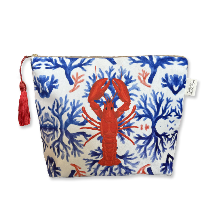 St.James Lobster - Velvet Makeup Bag
