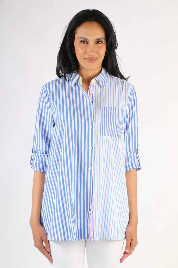 Threadz - Summer Stripe Shirt - Blue