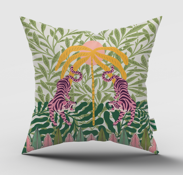 Cushion - Tropical Tigers - Elizabeth Summer