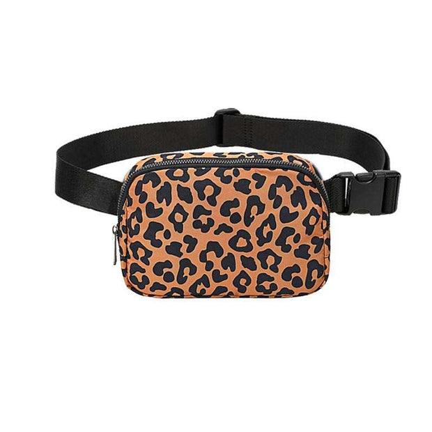 Nylon Waist Bag - Leopard - Elizabeth Summer