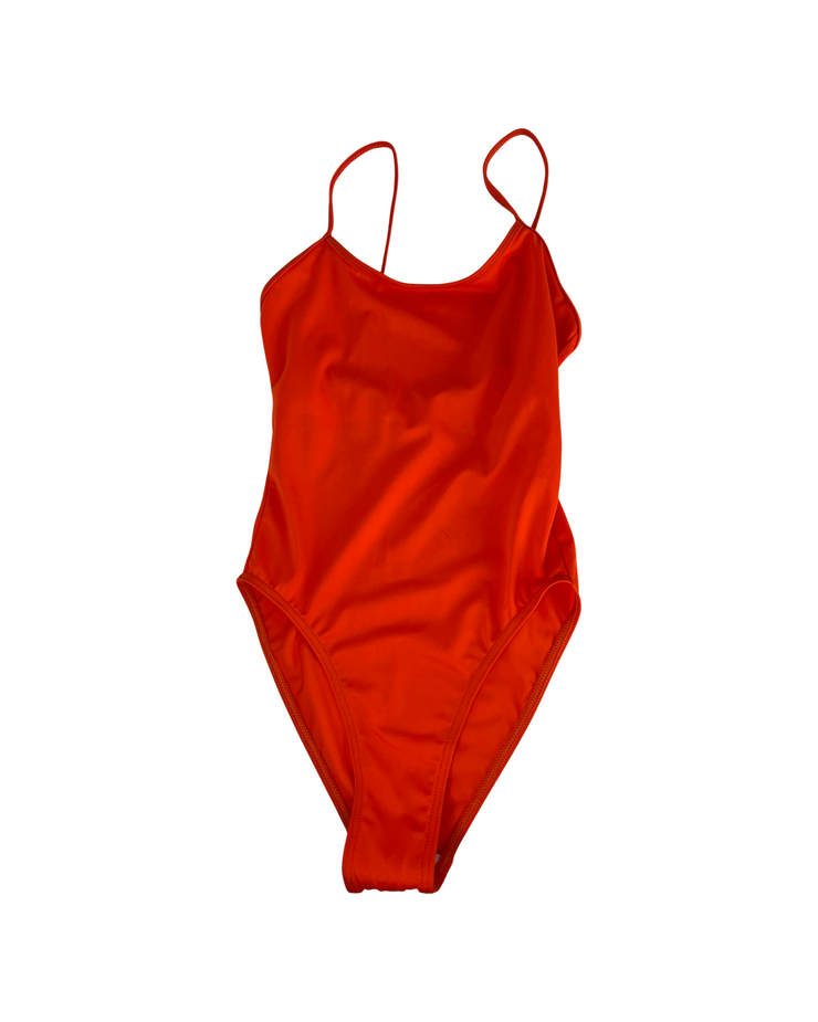 Adult Swimming Costume - Orange - Elizabeth Summer