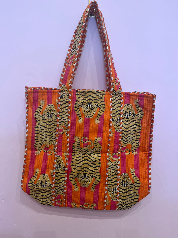 Tiger Bag - Pink and Orange - Elizabeth Summer