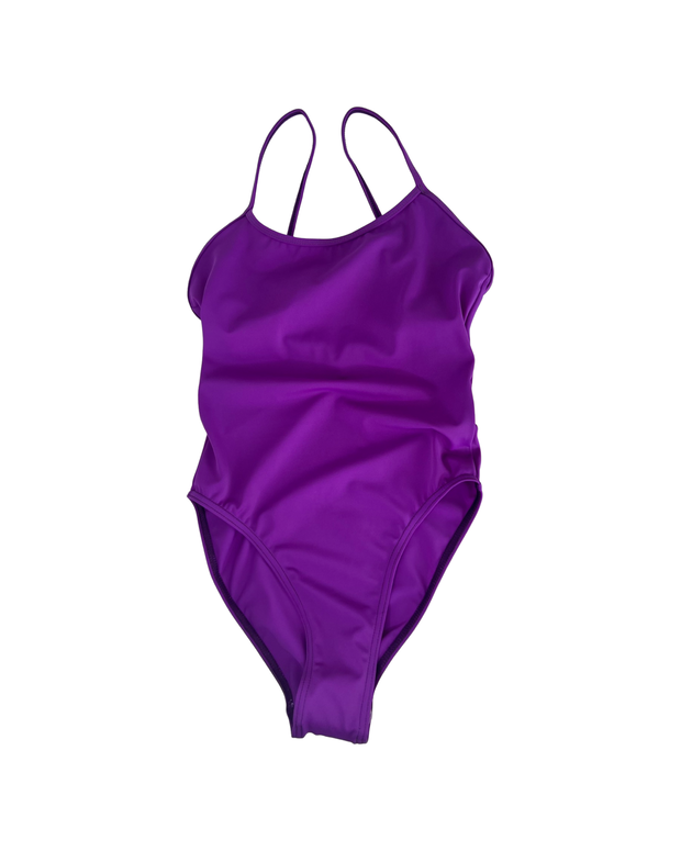 Adult Swimming Costume - Deep Purple - Elizabeth Summer
