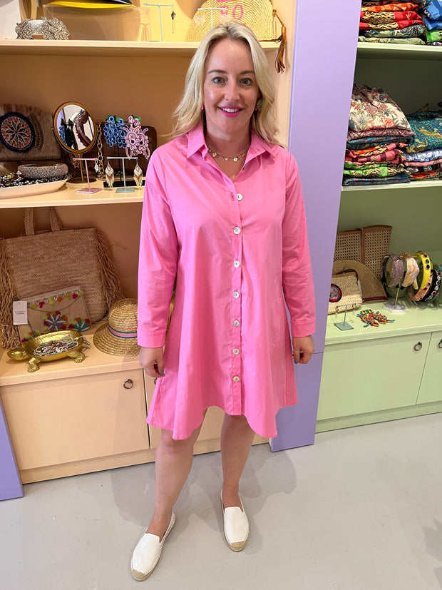 Shirt Dress - Pink pink pink - Elizabeth Summer