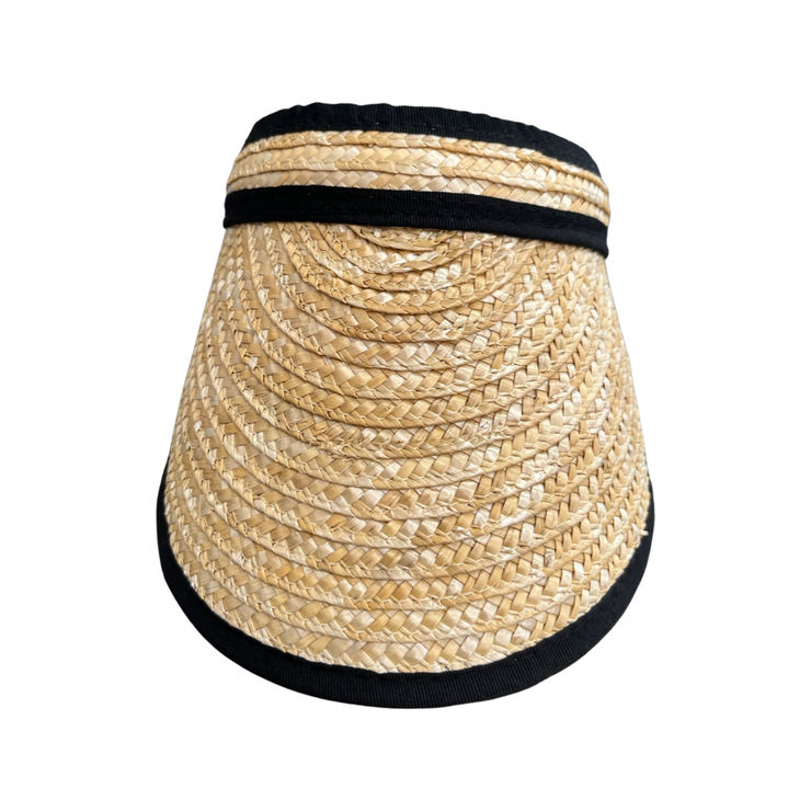 Tennis Visor - Straw - Elizabeth Summer