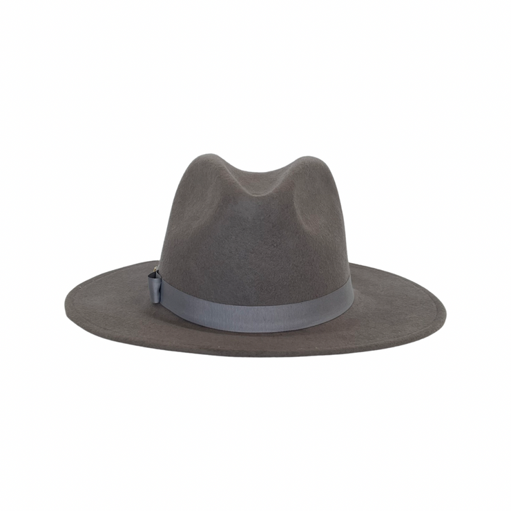 Fedora Wool Hat - Light Grey - Elizabeth Summer